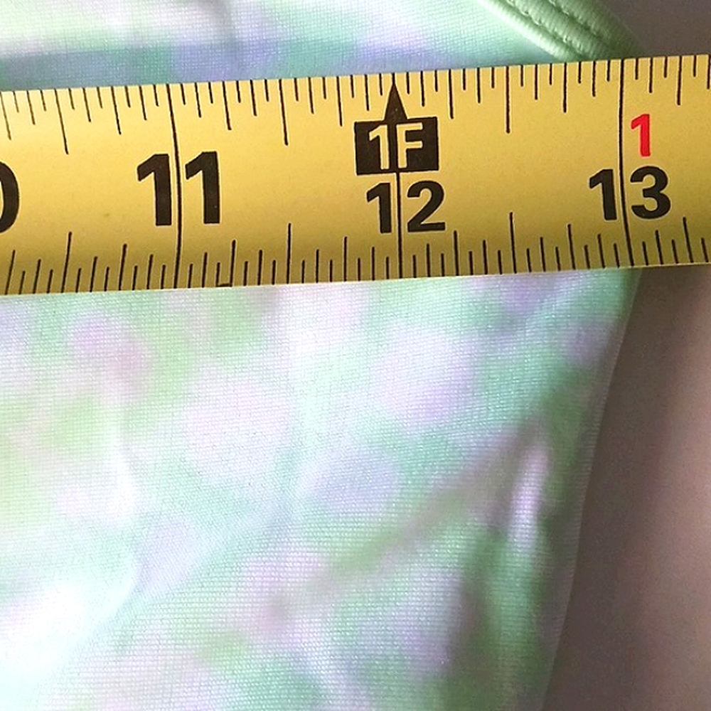 ART Class Girl's Fully Lined One Piece Swimsuit Neon Green/White Size XL - Picture 12 of 14